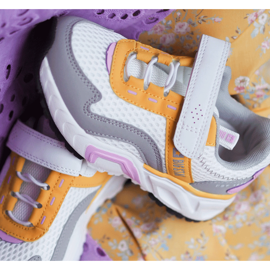 Scarpe Sportive da Bambino Con Velcro Big Star JJ374257 Bianche e Gialle multicolore 1