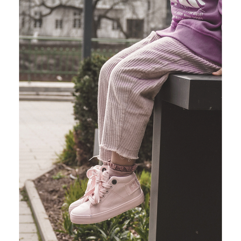 Sneakers alte classiche da bambino Big Star LL374003 Rosa 1