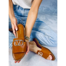 BM Ciabatte da donna Tonya Camel marrone 2