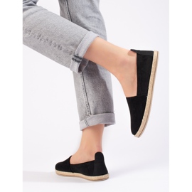 W. Potocki Espadrillas da donna in camoscio nero Potocki 1