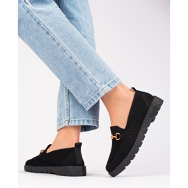 Slip on donna in tessuto Shelovet nero 1