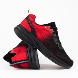 Scarpe sportive da uomo DK nere e rosse nero 1