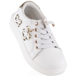 Evento Miss❤E scarpe sportive slip-on bianche da ragazza bianco 1