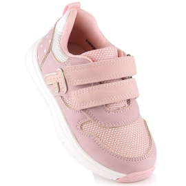 Evento Miss❤E scarpe sportive da bambina rosa con velcro 1