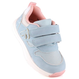 Evento Scarpe sportive da bambina con velcro Miss❤E menta verde 1