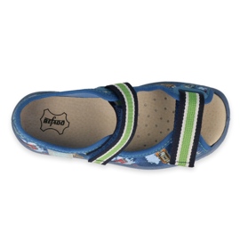 Scarpe per bambini di Befado 869x163 Inserto in pelle blu 3