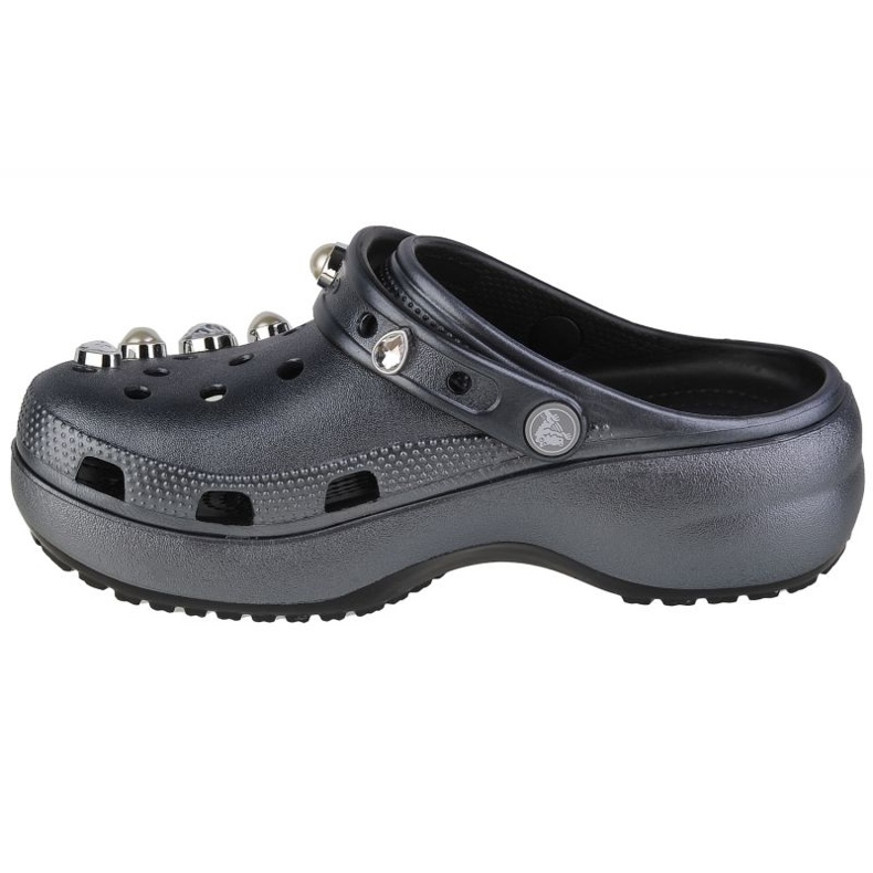 Crocs Classic Platform Crystals Pearls Zoccolo W 208342-001 grigio 1