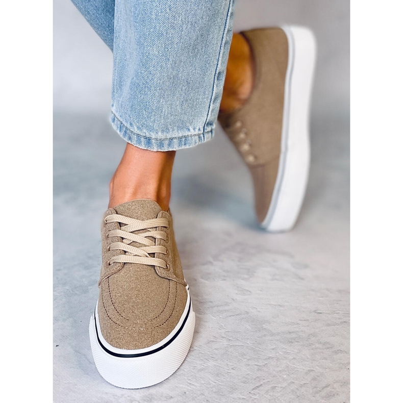 Sneakers da donna Ming Khaki beige 2