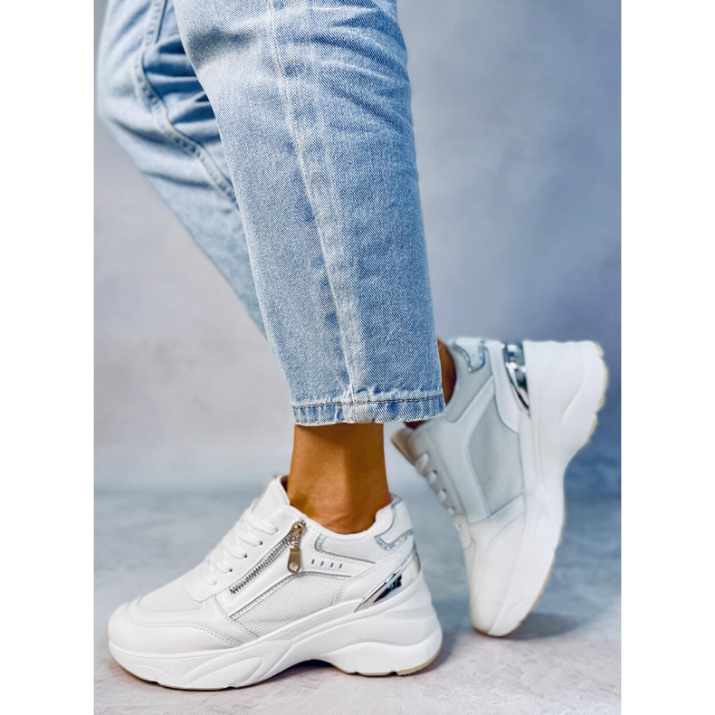 BM Sneakers con zeppa McBride bianche bianco 2