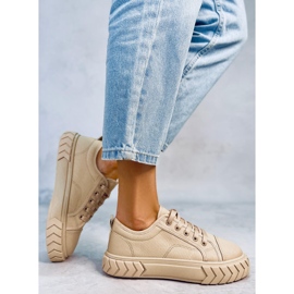 PA1 Sneakers con plateau da donna Hampton Khaki beige 2