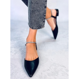 PA1 Ballerine Durie Black con tacco aperto nero 1