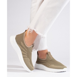 Scarpe sportive traforate da donna Shelovet verde 2