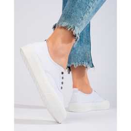 Sneakers senza lacci Shelovet bianche bianca 1