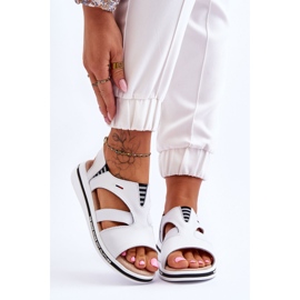 PE1 Sandali Slip-on in Pelle Bianco Regio 1