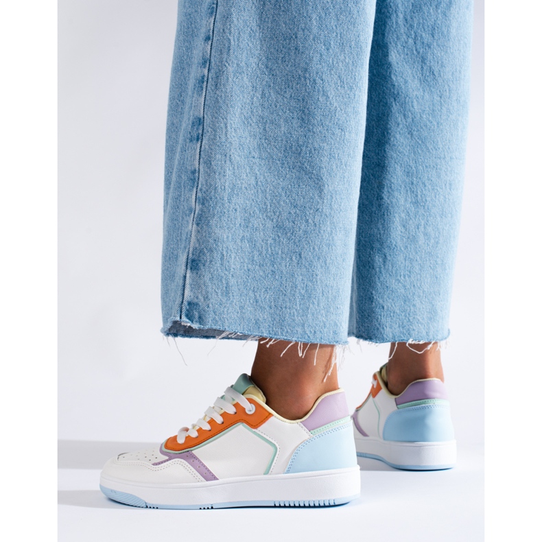 Shelovet scarpe sportive multicolori da donna bianco 1