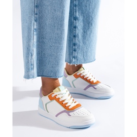 Shelovet scarpe sportive multicolori da donna bianco 2