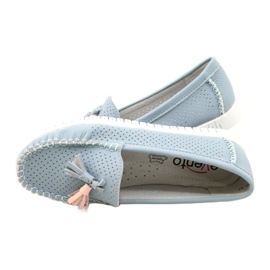 Mocassini traforati alla moda Evento 23PB08-5372 Blu 6