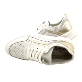 Sneakers in pelle con lacci bianchi e oro Evento 23PB08-5389 bianco 6