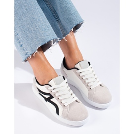 Scarpe sportive Shelovet bianche e grigie da donna bianco 1