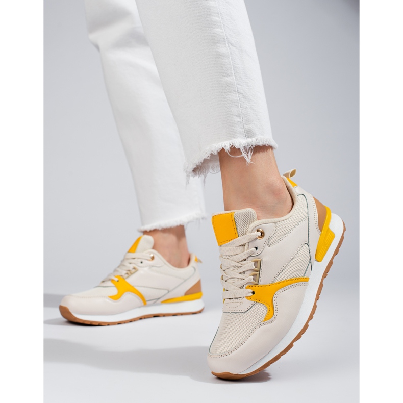 Scarpe sportive da donna Shelovet beige 1