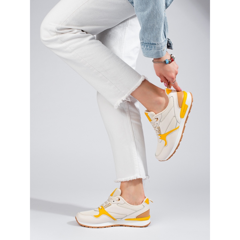 Scarpe sportive da donna Shelovet beige 2