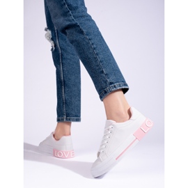 Shelovet classiche scarpe sportive bianche bianco 2