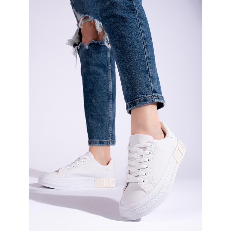 Shelovet classiche scarpe sportive bianche bianco 1