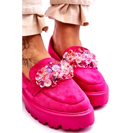 Bestelle Mocassini con plateau impreziositi da donna Fucsia Brenda rosa 3