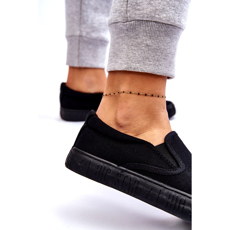 Sneakers da donna Slip-On Big Star LL274392 Nere nero 1