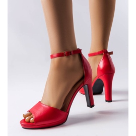 Vinceza Sandali charmaine color rosso 1