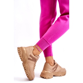 PG1 Scarpe Sportive alla Moda Sneakers Beige Frezio 3