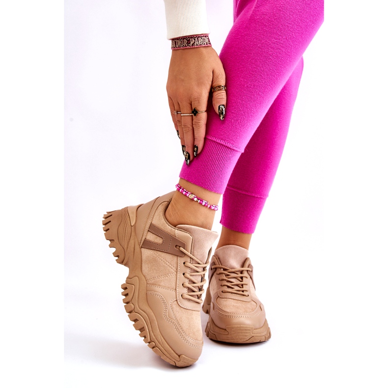PG1 Scarpe Sportive alla Moda Sneakers Beige Frezio 1