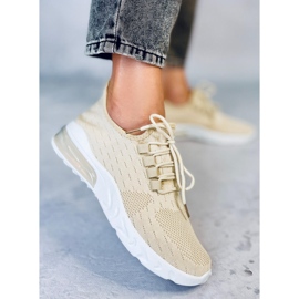 Kessi Scarpa sportiva a calzino beige 2