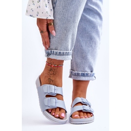 PS1 Pantofole con plateau Vertigo blu da donna 1