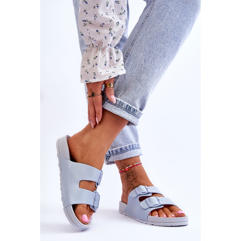PS1 Pantofole con plateau Vertigo blu da donna 2