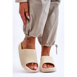 PS1 Pantofole con plateau alla moda Estella beige chiaro 2