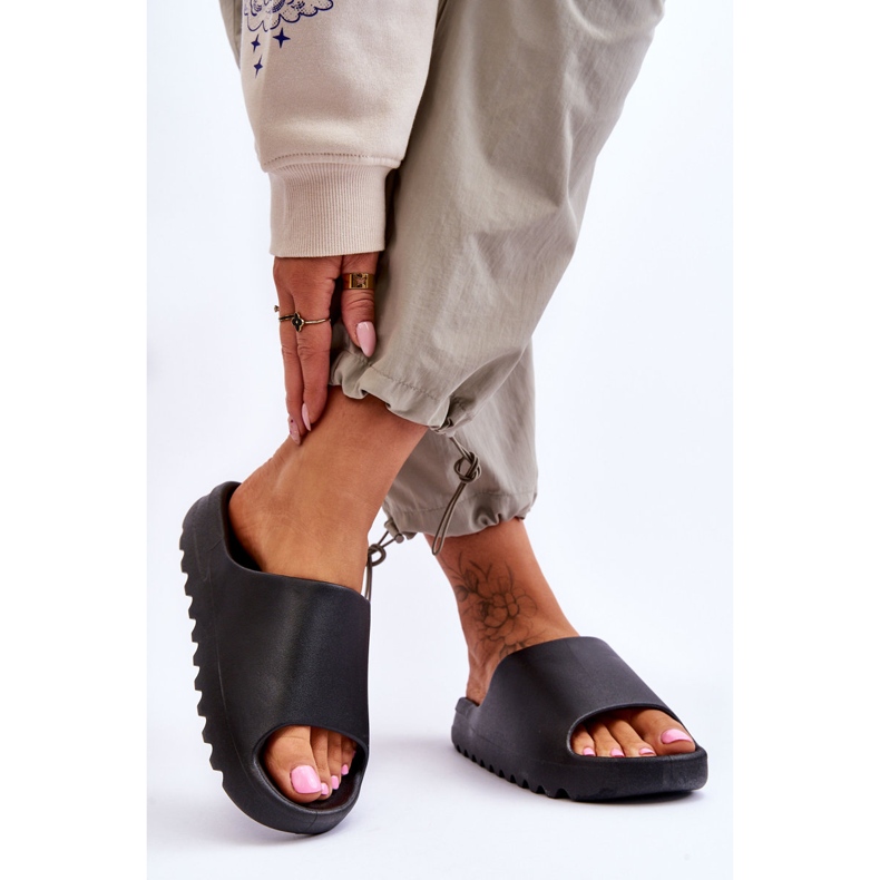 PS1 Pantofole con plateau alla moda Estella nera nero 2