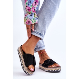 PS1 Sandali Donna Con Plateau Decorato Black Joyce nero 2