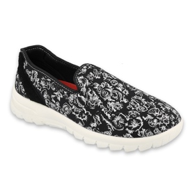 Scarpe sportive da donna Befado 517d019 Black Flowers nero 1