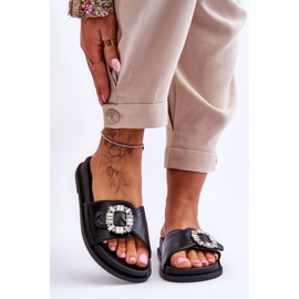 Pantofole Platform Donna Con Decorazione Nere Beneca nero 1