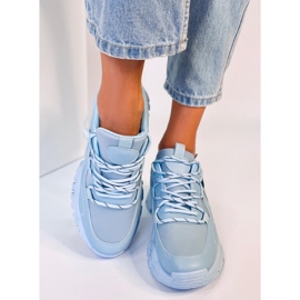 BM Sneakers con zeppa Bains blu 2