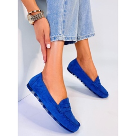 BM Mocassini da donna Anaya in camoscio blu 1