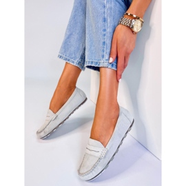 BM Anaya Mocassino in camoscio grigio da donna 2