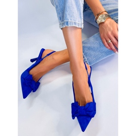BM Décolleté con tacco aperto blu Shirley 1