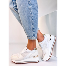 Sneakers con zeppa Gilmore Beige 2