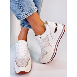 Sneakers con zeppa Gilmore Beige 1