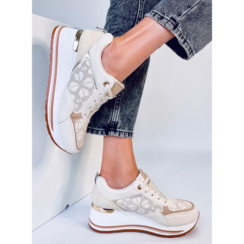 Greer Sneakers beige con zeppa 2