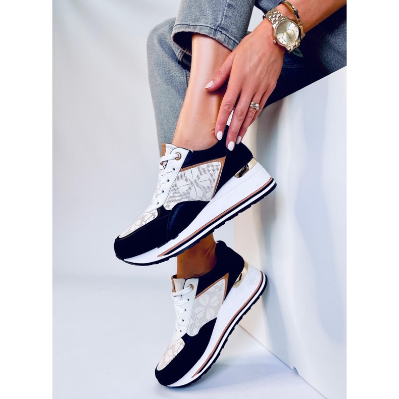 Greer Sneaker nere con zeppa nero 2