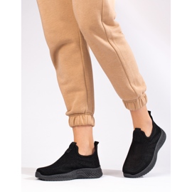 Scarpe sportive traforate da donna Shelovet nero 2