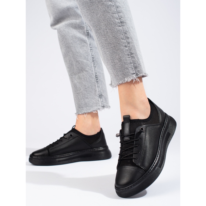 Scarpe da donna in pelle nera T.Sokolski nero 1